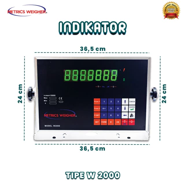 Indikator Timbangan Digital Type W2000